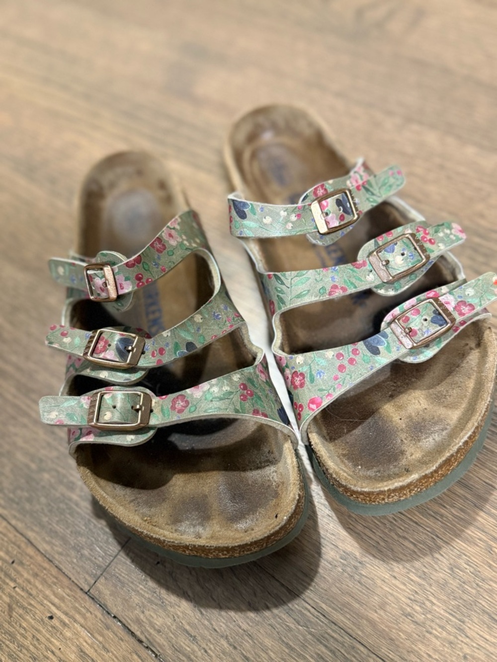 Birkenstock Florida Soft Footbed Limited Edition Meadow Flowers Sandal: Size 37